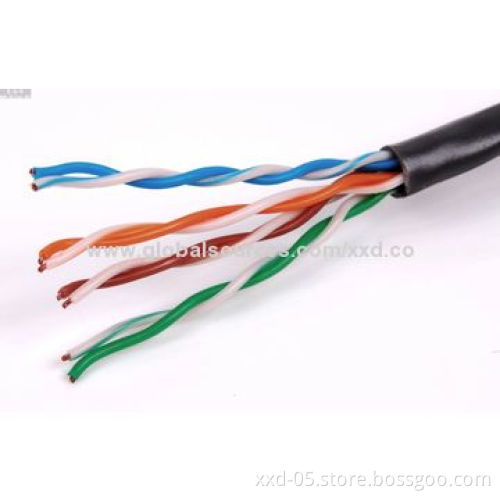 305m/box fluke pass 0.50mm BC FTP CAT5e network cable with data transmission to 250MHz